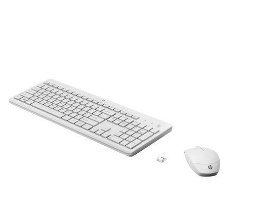 HP 230 Wireless Mouse and Combo White keyboard