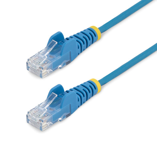 0.5m CAT6 Networking Cable Slim Snagless RJ45 Connectors Blue