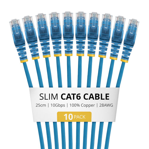 StarTech.com N6PAT25CMBLS10PK networking cable