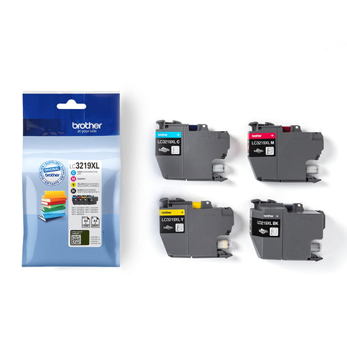 Ink Cartridge Brother LC3219XLVAL Black Cyan Magenta Yellow Multi Pack 3000 Pages - LC3219XLVAL