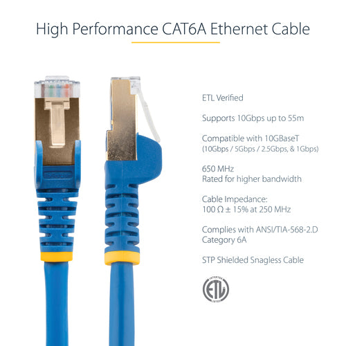 StarTech.com C6ASPAT25BL networking cable