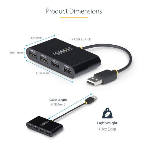 StarTech.com ST4200MINI2-USB-HUB interface hub