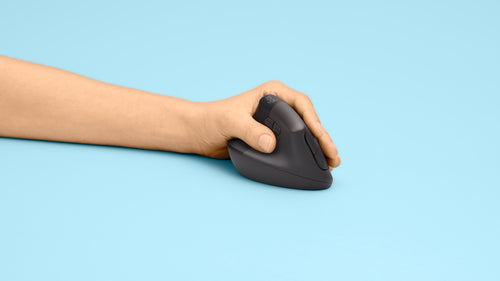 Logitech Lift Left Vertical Ergonomic Mouse Wireless Bluetooth 4000 DPI Graphite