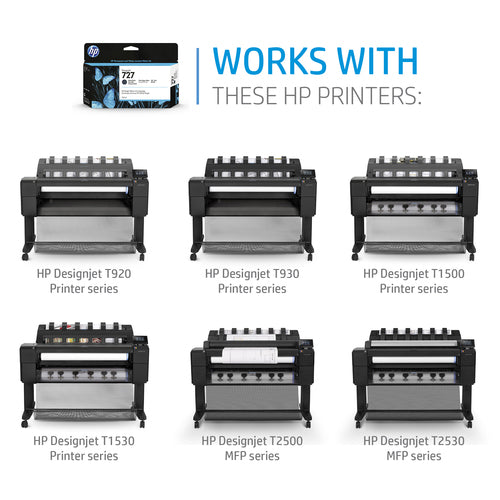 Ink Cartridge HP 727 300-ml Cyan Thermal Inkjet - F9J76A
