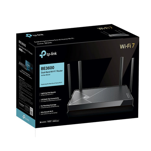 TP-Link Archer BE230 Wi-Fi 7 Dual-Band Wireless Router 2.4GHz 5GHz Ethernet