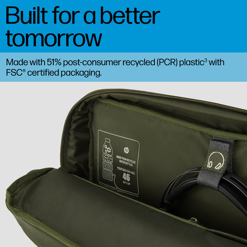 HP 15.6" Modular Laptop Bag - Lightweight Messenger Case for Business