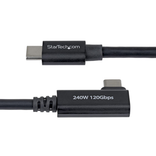 Thunderbolt Cable StarTech.com TBLT5MM80CM240WRA 80Gbps 240W 8K 60Hz Right Angle - TBLT5MM80CM240WRA