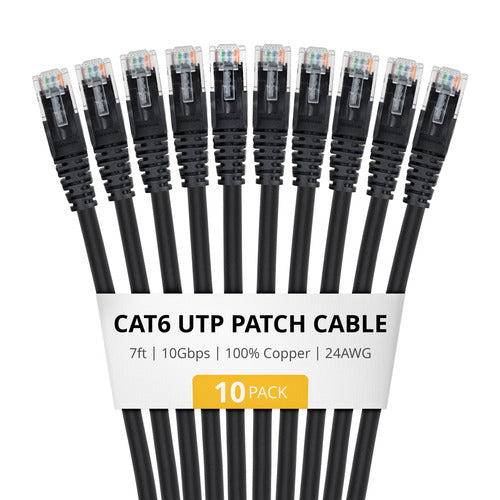 StarTech.com CAT6UTP7FTBK10PK networking cable