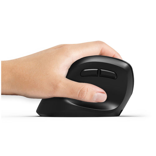 Mouse Port Designs 910008 Optical RF Wireless + Bluetooth 2400 DPI Vertical Design Left-Hand - 910008
