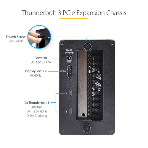 StarTech.com TB31PCIEX16 laptop dock/port replicator