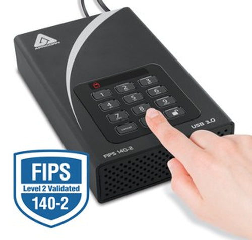 Apricorn Aegis Padlock DT FIPS USB3.0 6TB external hard drive