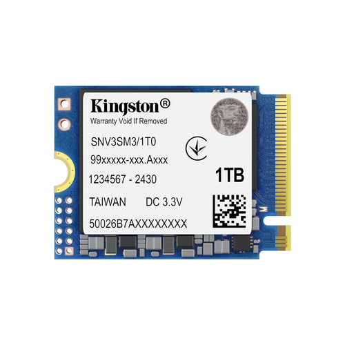 NVMe M.2 SSD Kingston Technology NV3 1TB 6000MB/s M.2 2230 - SNV3SM3/1T0
