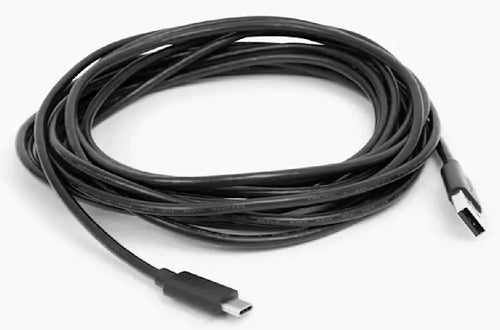 USB-C to USB-A Cable Owl Labs 16ft/5M Black for Charging