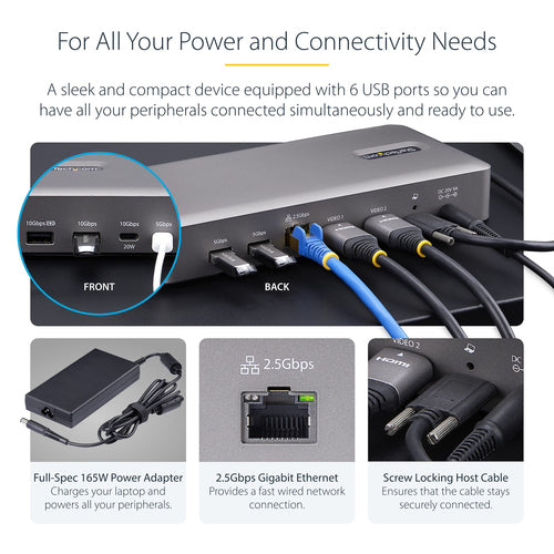 StarTech.com 155NA-USB4-DOCK laptop dock/port replicator