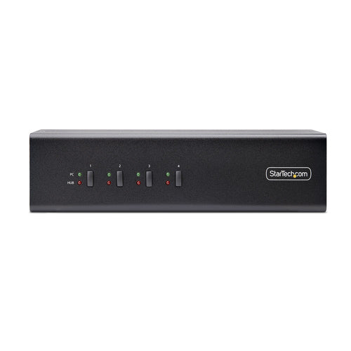 KVM Switch StarTech.com P4DD46A2 4-Port Dual-Monitor 4K 60Hz 2x USB 5Gbps - P4DD46A2-KVM-SWITCH
