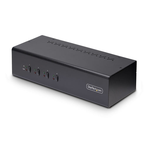 KVM Switch StarTech.com P4DD46A2 4-Port Dual-Monitor 4K 60Hz 2x USB 5Gbps - P4DD46A2-KVM-SWITCH