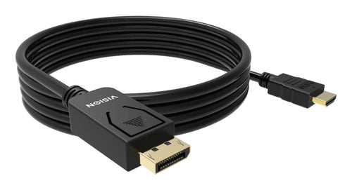 Video Cable Adapter Vision TC 2MDPHDMI8K/BL 2m HDMI DisplayPort Male - TC 2MDPHDMI8K/BL