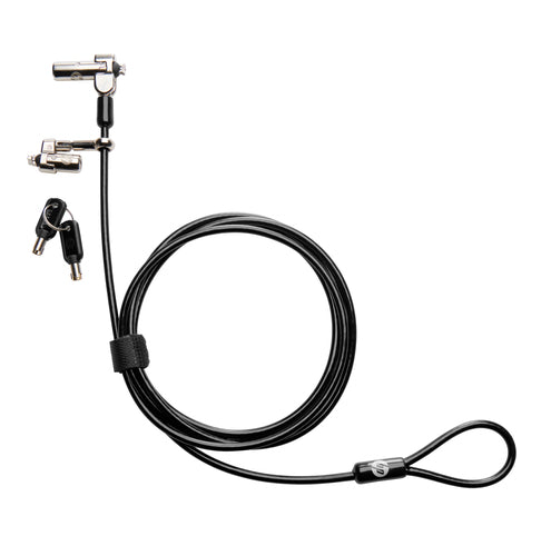 Cable Lock HP Nano Keyed 1.83m Galvanized Steel Black - 1AJ39AA