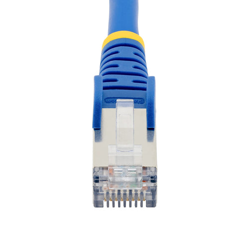 CAT6a Ethernet Cable 6in Blue Low Smoke 10GbE Snagless