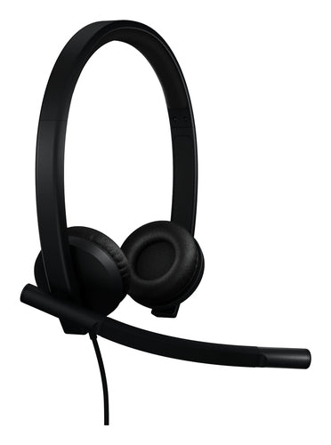 Headset Logitech H570e Wired Office/Call Center 89g Black - 981-001430