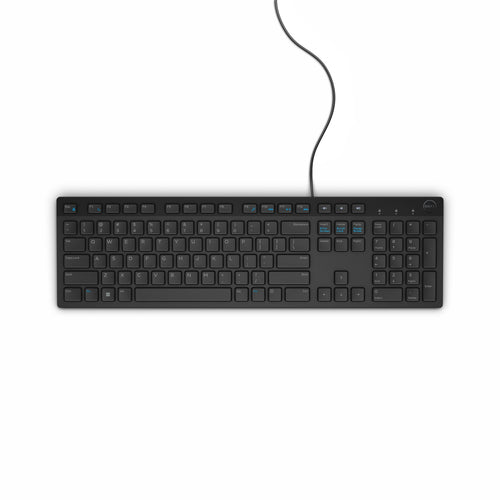 Wired Full-Size USB Keyboard with Mouse DELL KM300C Black