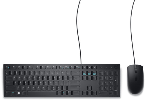 Wired Full-Size USB Keyboard with Mouse DELL KM300C Black
