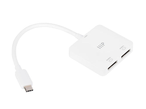 Monoprice USB-C to Dual 4K DisplayPort USB graphics adapter