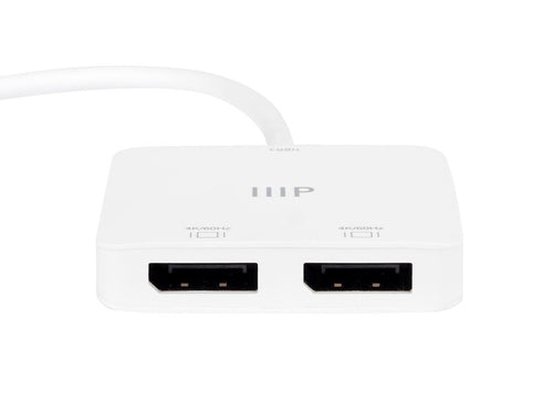 Monoprice USB-C to Dual 4K DisplayPort USB graphics adapter