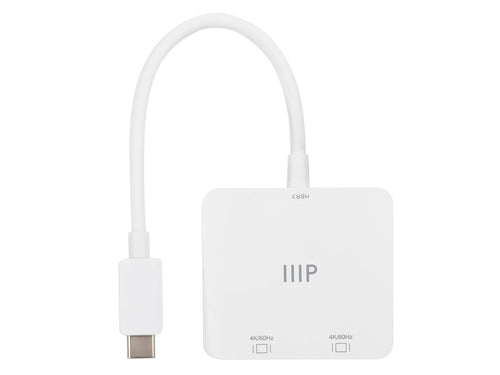 Monoprice USB-C to Dual 4K DisplayPort USB graphics adapter