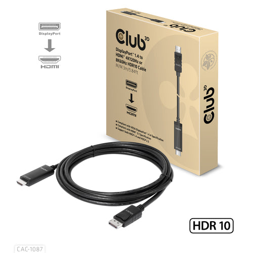 CLUB3D CAC-1087 video cable adapter