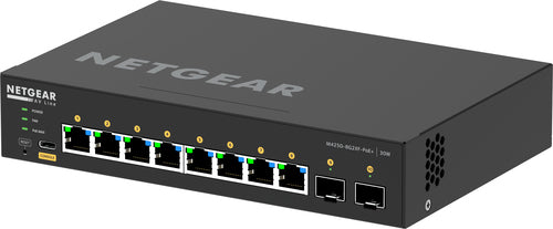 Network Switch NETGEAR GSM4210PX 8x1G PoE+ 220W 2x SFP+ Rack Mounting - GSM4210PX-100EUS
