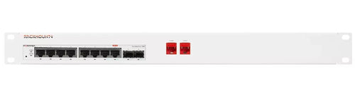 Rackmount.IT RM-FR-T17 Mounting Kit for FortiSwitch 108F - White Rack Accessory