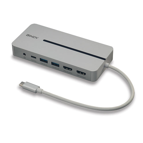 Docking Station Lindy DST-Mx Duo USB-C Dual Display 4K 100W - 43360