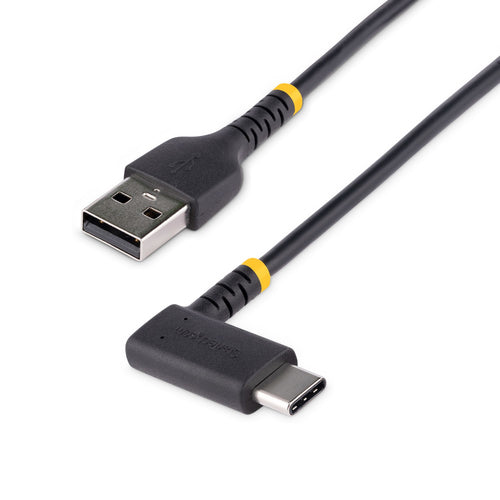 USB C Charging Cable 1m Right Angle Heavy Duty 3A Fast Charge