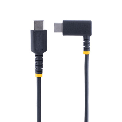 USB-C Charging Cable StarTech R2CCR-15C 60W PD 3A Heavy Duty Right Angle - R2CCR-15C-USB-CABLE