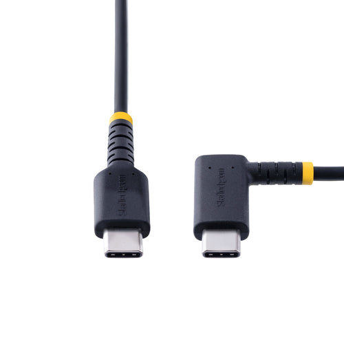 USB C Charging Cable StarTech.com R2CCR-1M 60W PD 3A Right Angle Heavy Duty - R2CCR-1M-USB-CABLE