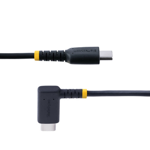 USB Cable StarTech.com R2CCR-2M 6.6ft USB-C 60W 3A PD Rugged Right-Angled - R2CCR-2M-USB-CABLE