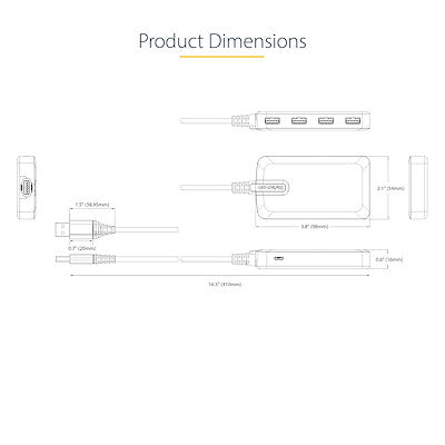 StarTech.com 5G4AB-USB-A-HUB interface hub