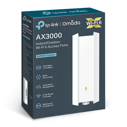 WiFi 6 TP-Link EAP650 Outdoor Access Point AX3000 Dual Band 3000Mbps