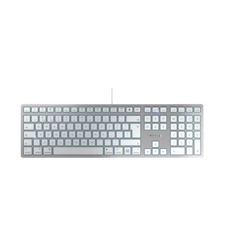 Wired USB Keyboard CHERRY KC 6000C for Mac Scissor Key Switch Silver