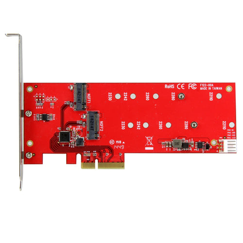 M.2 SATA SSD Controller Card StarTech.com PCIe Full-height Low-profile