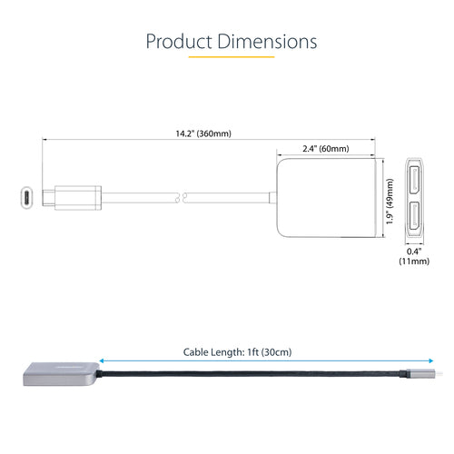 StarTech.com MST14CD122DP USB graphics adapter