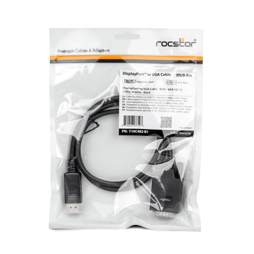 Rocstor Y10C482-B1 video cable adapter