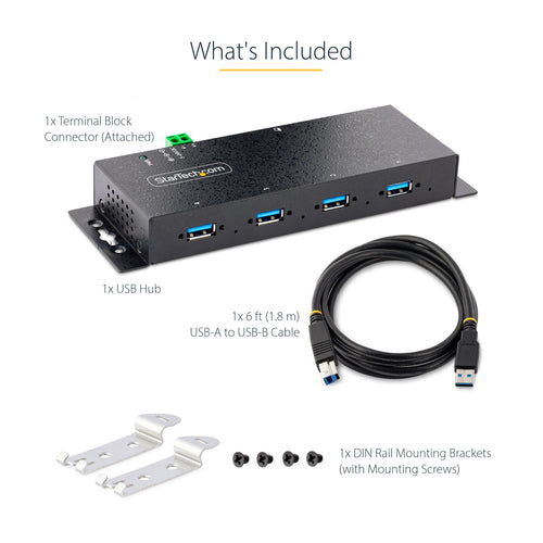 StarTech.com 5G4AINDNP-USB-A-HUB interface hub