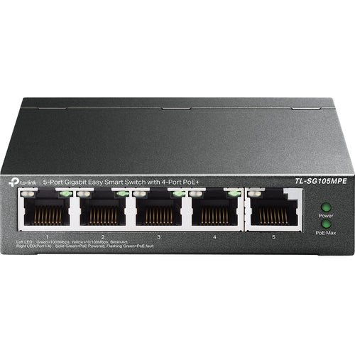 TP-Link 5-Port Gigabit Easy Smart Switch 4-Port PoE+ L2 Network Switch