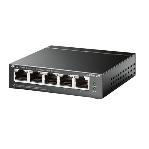 TP-Link 5-Port Gigabit Easy Smart Switch 4-Port PoE+ L2 Network Switch