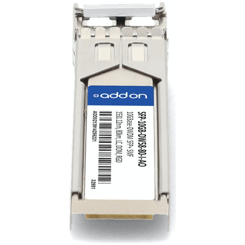SFP+ Network Transceiver AddOn Networks 10Gbps DWDM 80km LC