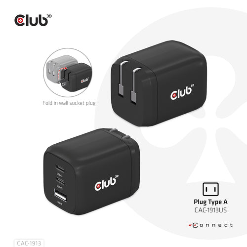 CLUB3D CAC-1913 mobile device charger