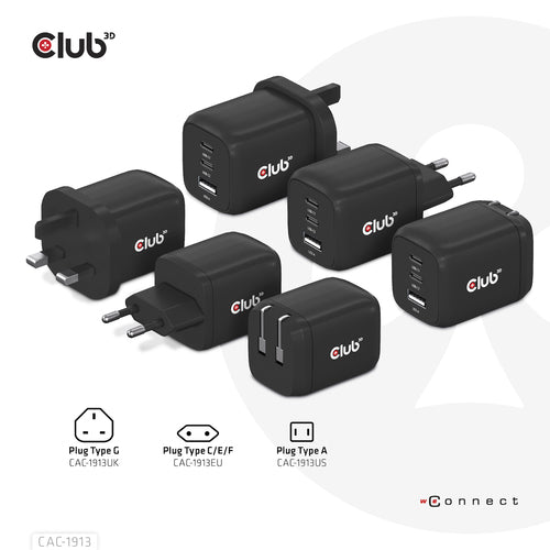 CLUB3D CAC-1913 mobile device charger
