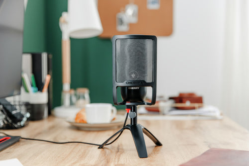 Pop Filter for CHERRY UM 9.0 PRO RGB & UM 6.0 ADVANCED Microphones, Black